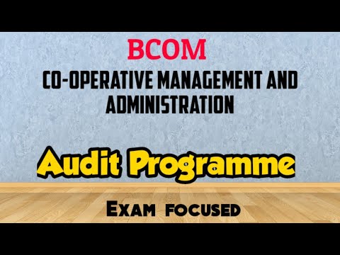 Audit Programme//exam important//bcom//Co-operation//audit//Calicut university//lijuzz Classess