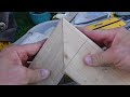 How to miter cut two different width boards  easy to follow instructions