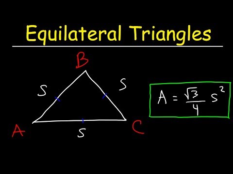 वीडियो: समबाहु त्रिभुज का क्षेत्रफल कितना है?