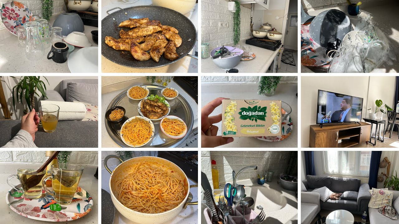 روتين ازاى بلم البيت 🏡 بسرعه (ترويق-طبخ-ونيس📺❤️🥰