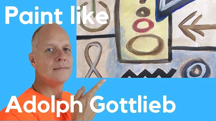 Paint like Adolph Gottlieb art pictographs   abstr...