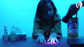 Kids Explain: A blacklight experiment on hand washing