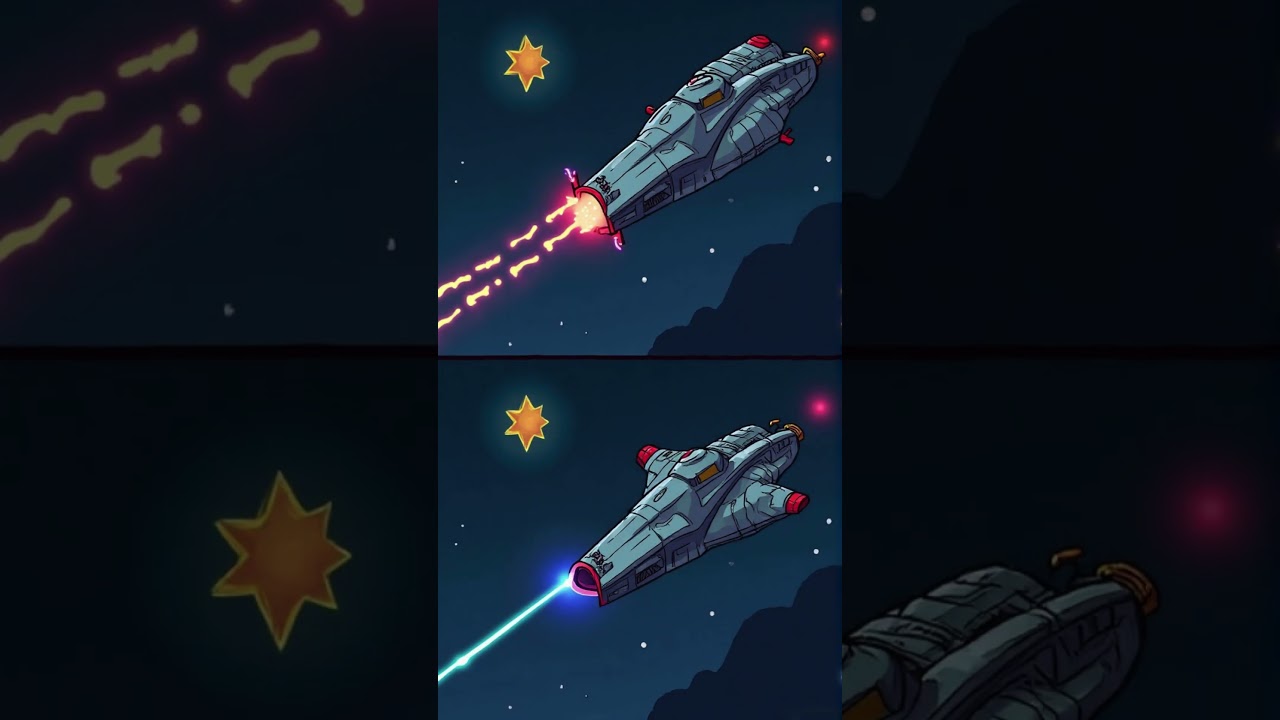 Can You Spot the Differences in the Outer Space Battle?