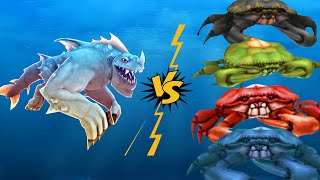 Hungry Shark Evolution - Behemoth Vs All Giant Crab Boss 