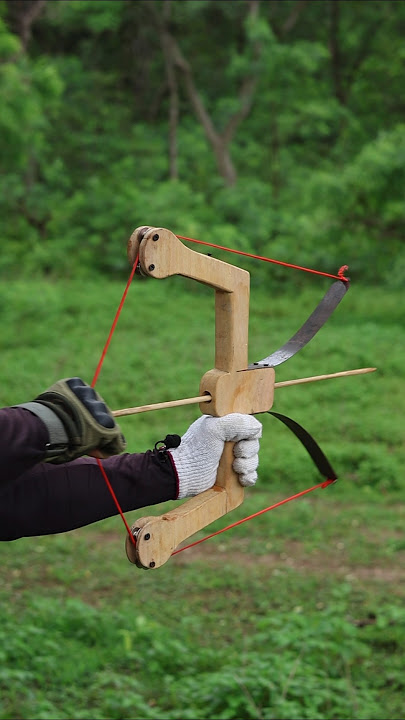 #Arrow With Bamboo With Saw Bow Slingshot #diy #craft #youtubeshorts #wood #bamboo
