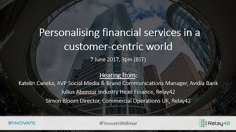 Personalising financial services in a customer-centric world