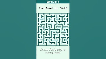 Maze Puzzle Brain Game: Can You Solve All 3 Levels? 🧩🤔