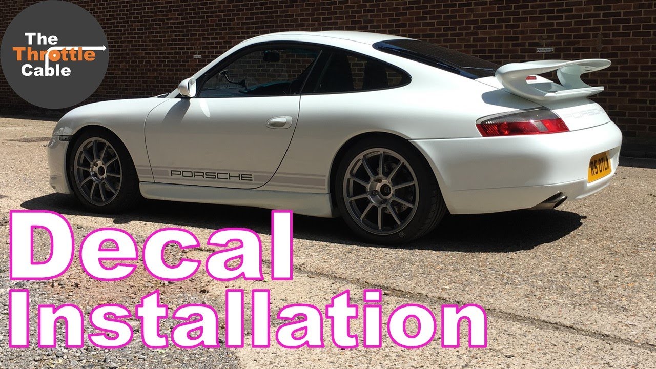 Decals & Removing Rear Badge  (debadge) | How to Guide DIY | Porsche 996 986 987 997 911 GT3