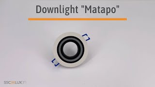 SSC-LUXon Matapo LED Einbaustrahler Dimmbar – Mit Lichtring, Warmweiß, IP20, Ø94 Mm, Ideal Für Decken Und Wohnräume