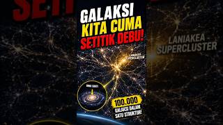 Galaksi Kita Cuma Setitik debu?!#Laniakea #LaniakeaSupercluster #GreatAttractor #BimaSakti #shorts