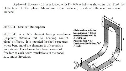 structural analysis of shell structure using ansys apdl