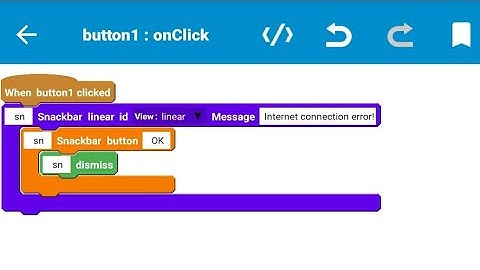 Sketchware Snackbar easy blocks (blocks used at description 👇👇)
