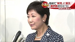 小池都知事、新党結成も検討へ「選択肢の一つだ」(16/08/10)