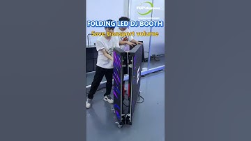 Folding DJ booth is here, your best visual stage #dj #djbooth #shorts #leddisplay