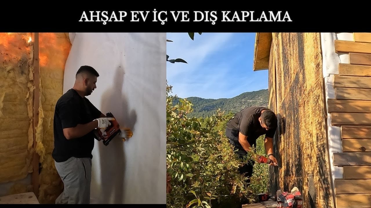AHŞAP KULUBENİN YENİ ODASININ İÇ VE DIŞ KAPLAMASINI YAPTIK!