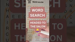 HAIR SALON WORD SEARCH SHORT #paperpuzzle #cozypaperdesk #wordpuzzlegame #wordsearch #shorts
