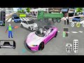 New Pink Electric Tesla vs SUV Palisade – Massive Underground Parking Crash!! - Android iOS Game 