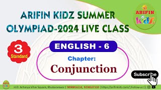 Std-3: ENGLISH_6 (Conjunctions) class by Arifinkidz