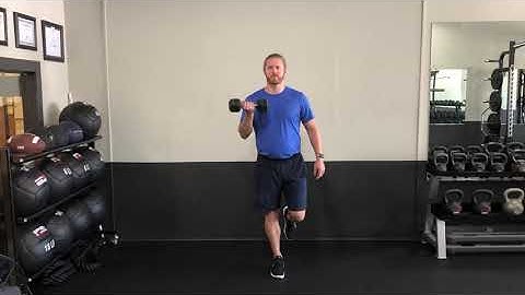 Single Leg Balance DB Bicep Curl