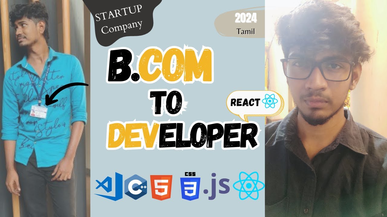 B.com To Developer(2024)||No Course Needed||8Months(Journey) ||reactjs||Tamil||startups||sridardocs