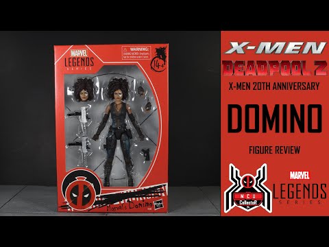 Marvel Legends X Men 20th Anniversary Deadpool 2 Movie DOMINO Figure Review