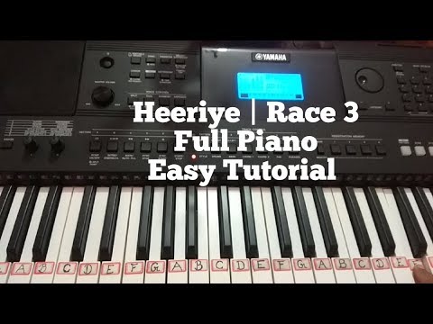 Heeriye Race 3 Full Piano Tutorial | Salman Khan | Jacqueline