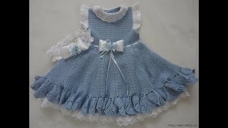 Crochet Patterns/ free/ crochet baby dress/ 4585