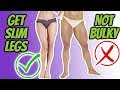 How to Slim Your Legs NOT BULK [2 min Leg Slimming Workout] | LiveLeanTV