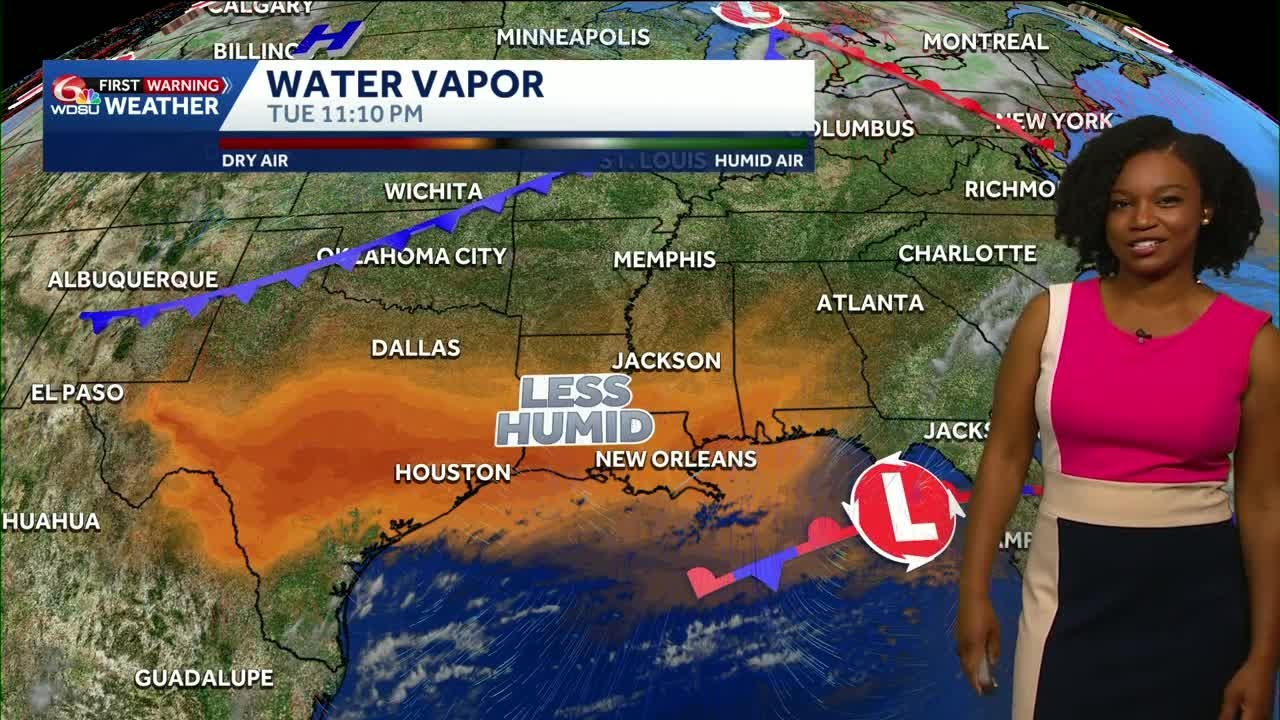 Drier air and more sunshine in your Wednesday New Orleans forecast ...