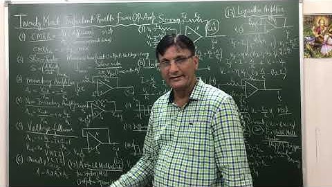 Twenty Most Important Results and full Revision of OP-AMP(DU and NET special)