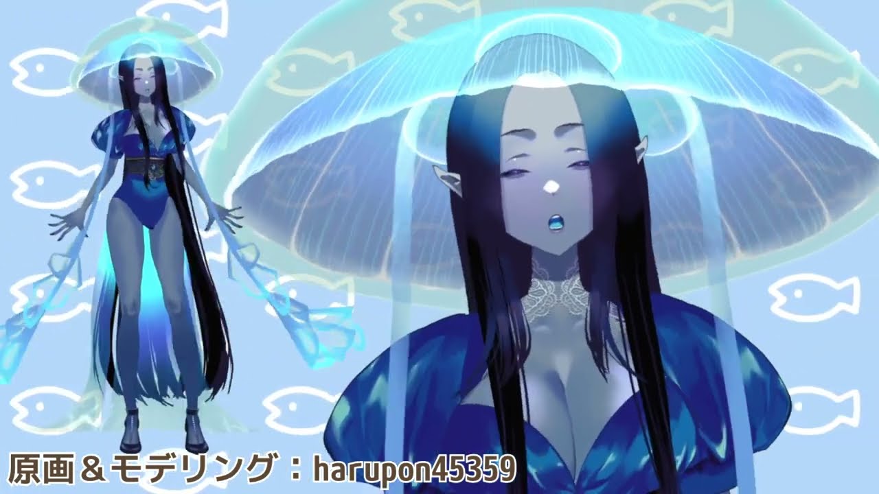 2024/12/11 更新【VTuberアバター】くらげちゃんVar0.4【Live2Dモデル