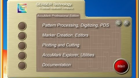 Gerber Accumark-setting before working with PDS