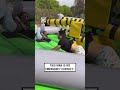 Man plays on the inflatable obstacle course 😂🤦        🎥: @‌augustacastro_ via Collab