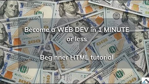 HTML in 1 minute