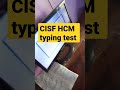 cisf HCM typing test #cisf vacancy 2022 , new vacancy 2022