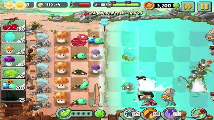 Plants vs. Zombies 2: Big Wave Beach Quick Walkthrough and Strategy Guide -  UrGameTips