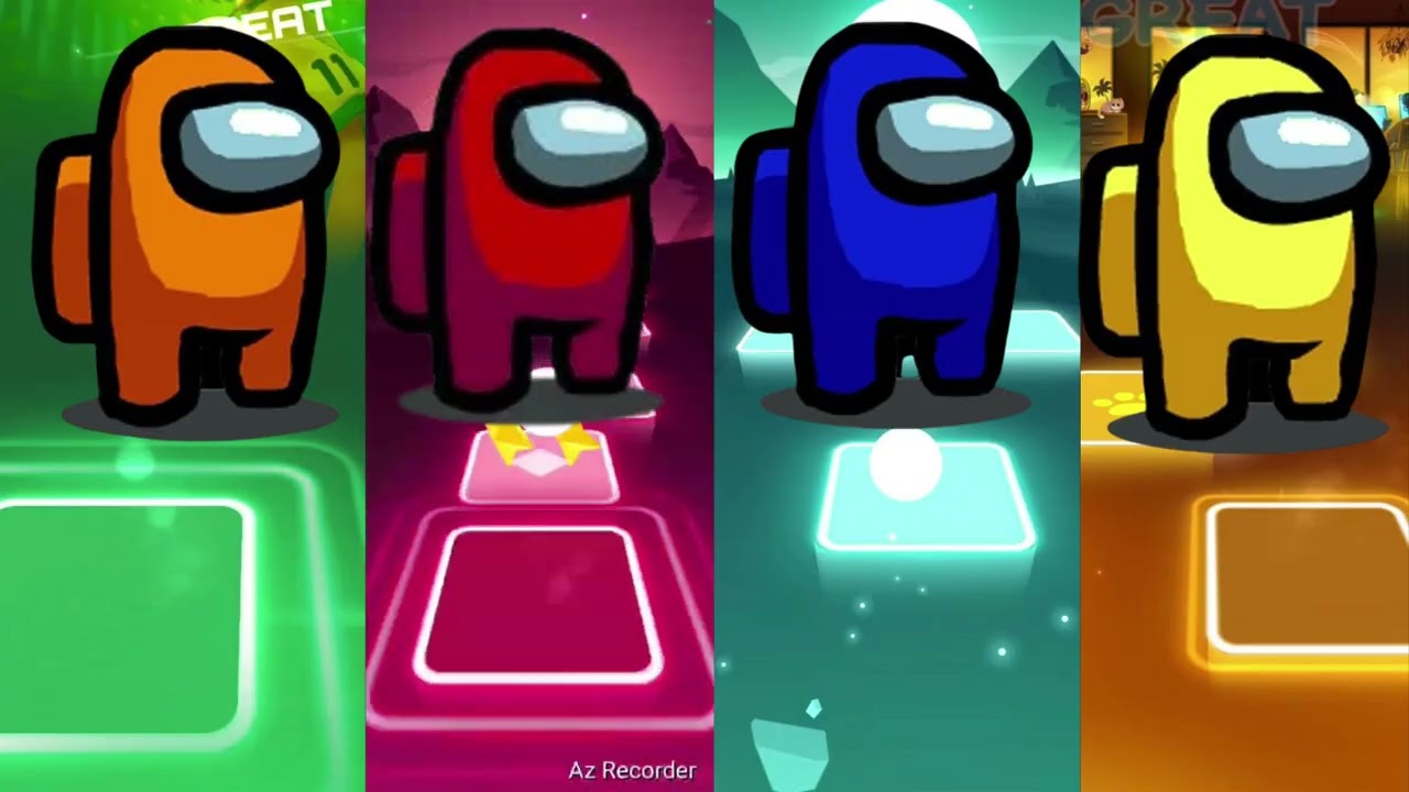 ORANGE VS RED VS BLUE VS YELLOW IN TILES HOP