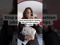 Stop applying for fashion jobs and internships online!