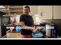 Enseando al yerno nano hacer pancakes