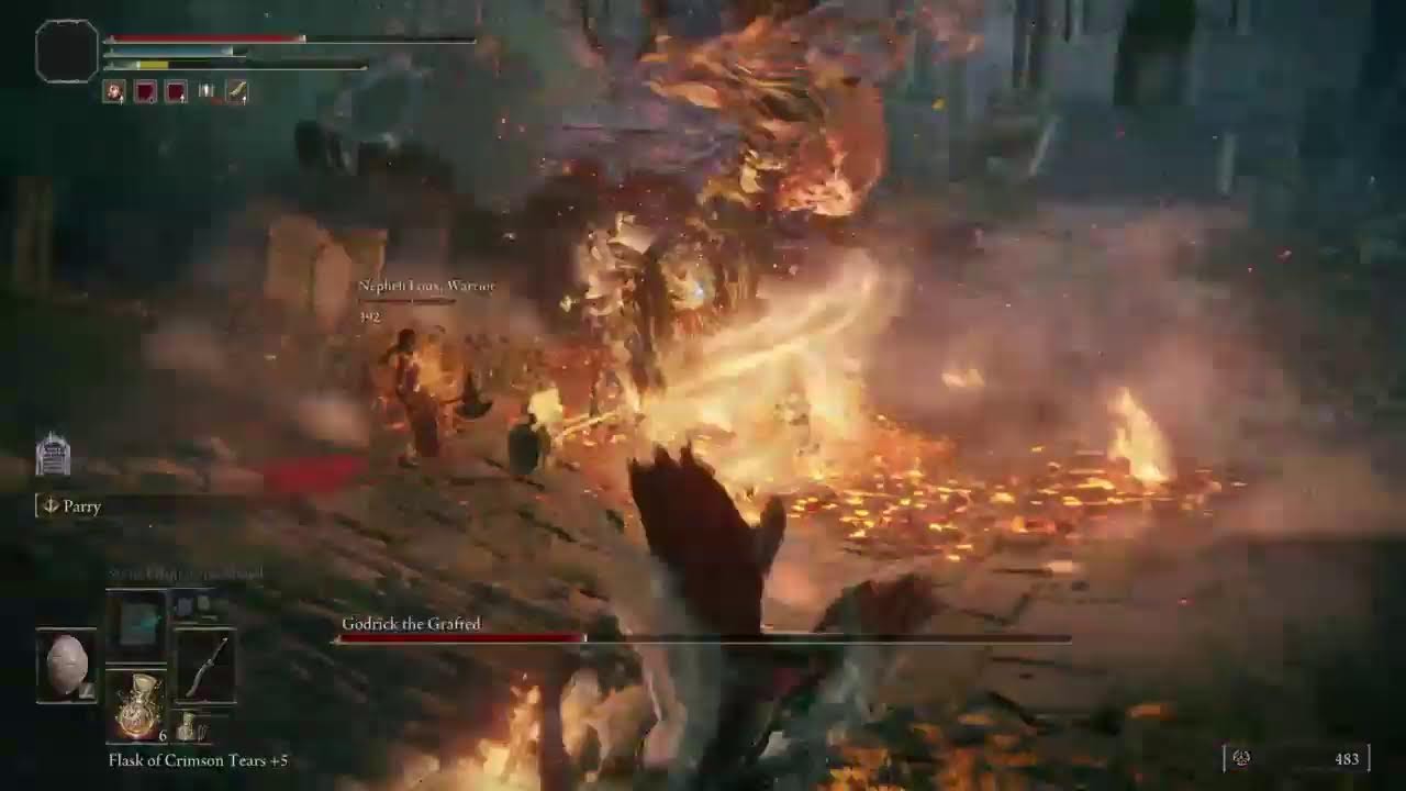 smELDEN RING - Henbot vs Godrick the Grafted - 1st Attempt