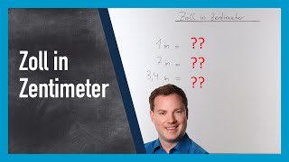 Zoll In Zentimeter Umrechnen