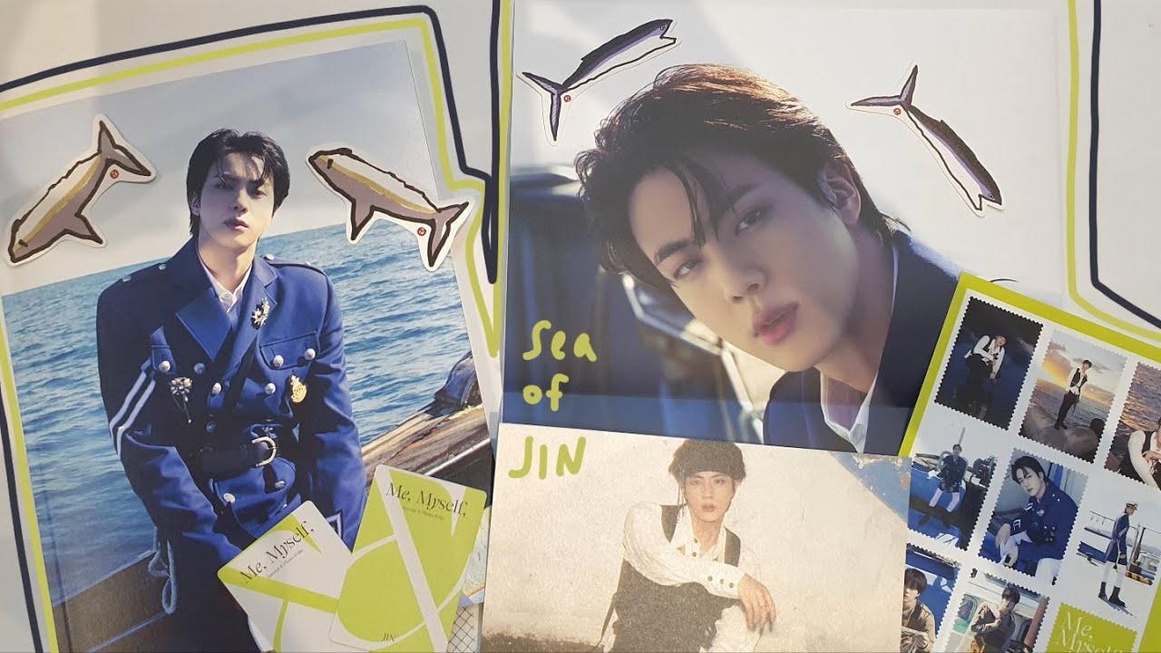 Unboxing BTS Jin Photo-folio (방탄 진 포토북 언박싱) - YouTube