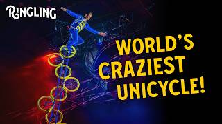 He Rode a Unicycle 34 Feet in the Air 😱 Full Video | Ringling Circus