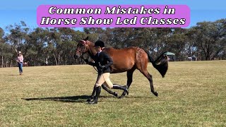 Common Mistakes in Horse Show Led Classes | Showing Horse Tips | Horse Show Advice