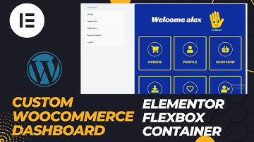 How to make CUSTOM WOOCOMMERCE DASHBOARD using ELEMENTOR FLEXBOX CONTAINER 2023