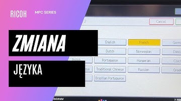 How to change the language of the Ricoh MPC3003 MPC3503 MPC4503 MPC5503 printer