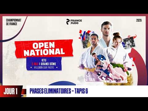 Jour 1 - Tapis 6 Phases Éliminatoires : Open National Kyu 2026