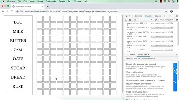 Word Search Game using jQuery: Part 5