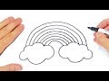 How to draw a Rainbow Step by Step | Easy drawings