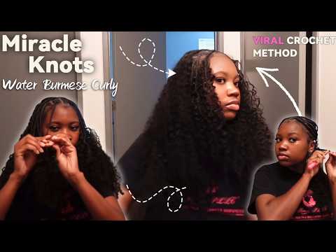 Burmese Curly Miracle Knots Tutorial | Human Hair Crochet Install | Eayon Hair